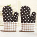 Cotton Oven Mitt – Floral or Polka Dot Heat-Resistant Kitchen Glove with Hanging Loop, 17 × 26 cm