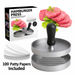 Manual Hamburger Patty Press with 100 Patty Papers