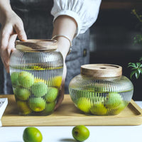 Large Glass Airtight Storage Jar for Food and Infusion