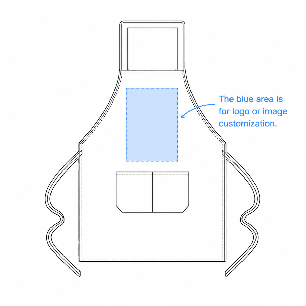 Custom Personalized Apron | Kitchen Apron with Custom Your Logo