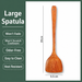 Large Wooden Spatula – 39cm Heat Resistant Non-Scratch Cooking Turner for Frying, Stirring, Wok, Pan, Kitchen & Home Cooking