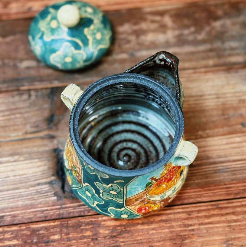 Golden Durian Treasure Pot Tea Set
