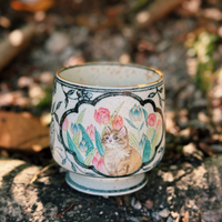 Whiskers & Meetings Artisan Coffee Cup