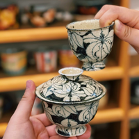 Lily Bloom Handpainted Tea Ceremony Set