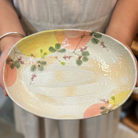 Mountain Rabbit Rustic Oval Serving Plate