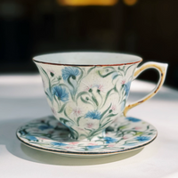 Painted Blossom Coffee Cup & Saucer