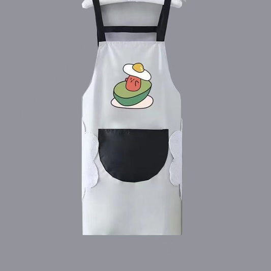 Fruit Print Waterproof PVC Kitchen Apron