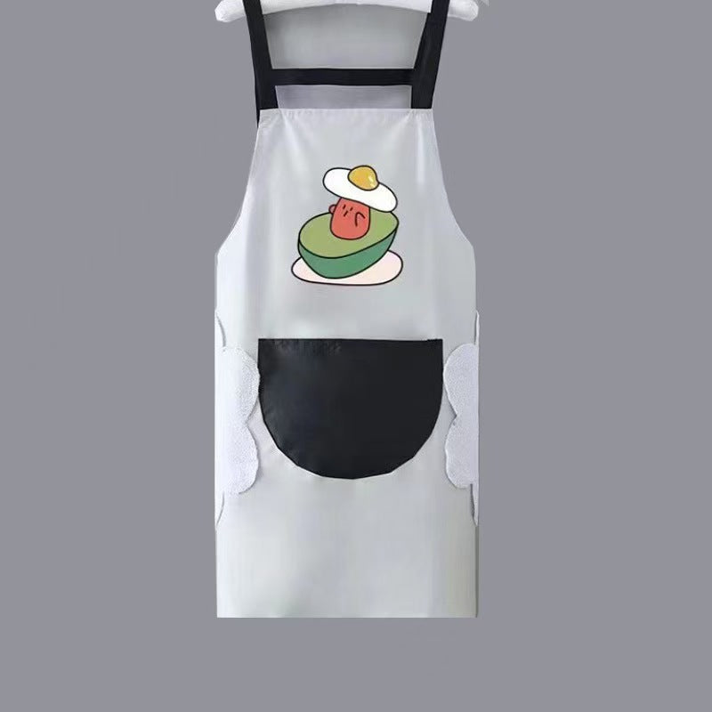 Fruit Print Waterproof PVC Kitchen Apron