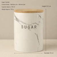 Marble Ceramic Storage Jar – 700ml Kitchen & Home Canister