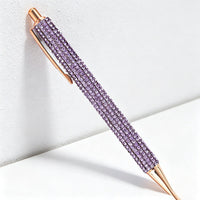 Bling Bling Rhinestone Retractable Ballpoint Pen – Luxury Metal Gift Pen for Office, School & Wedding