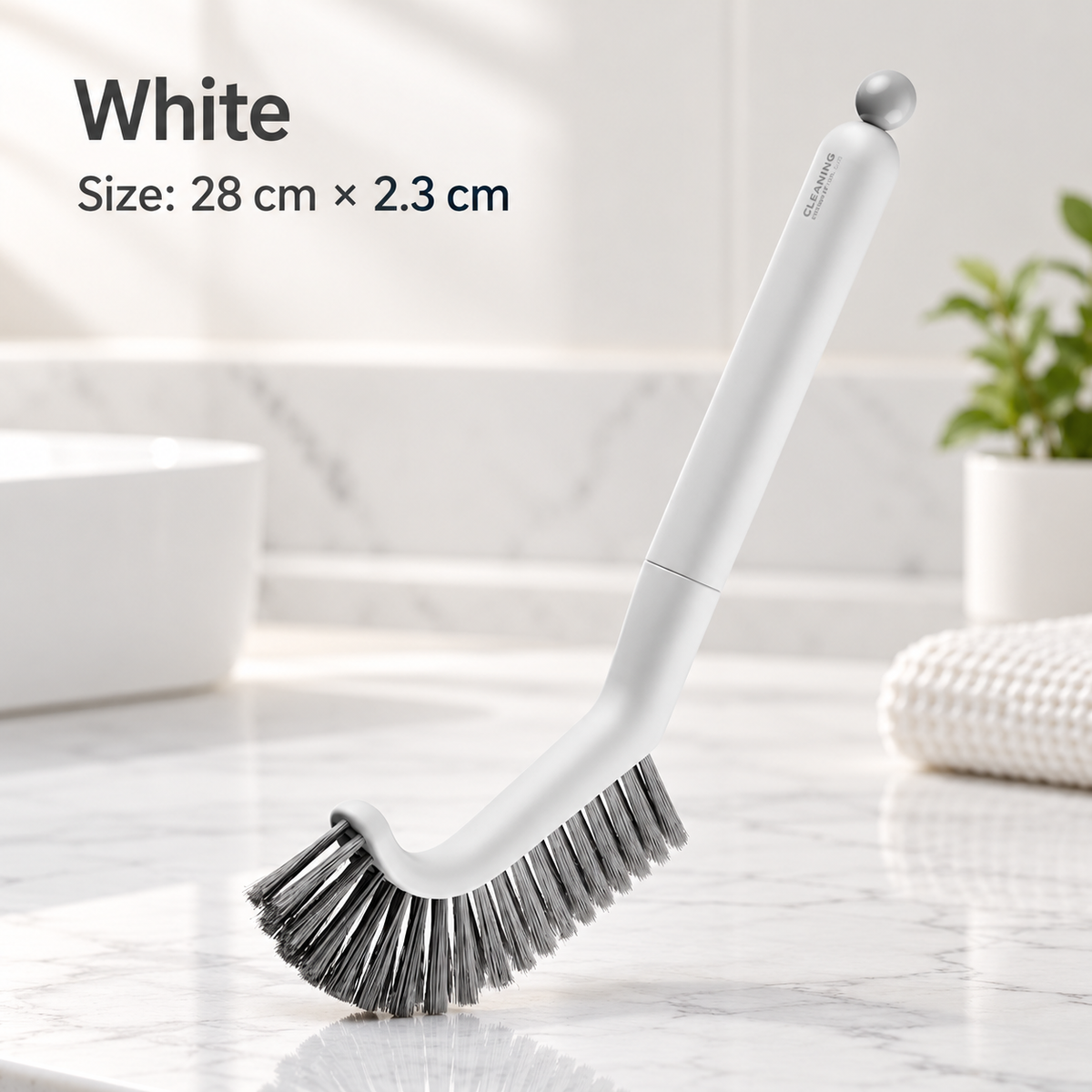 Multi Purpose Crevice Cleaning Brush Narrow Gap Scrubber with Dense Bristles