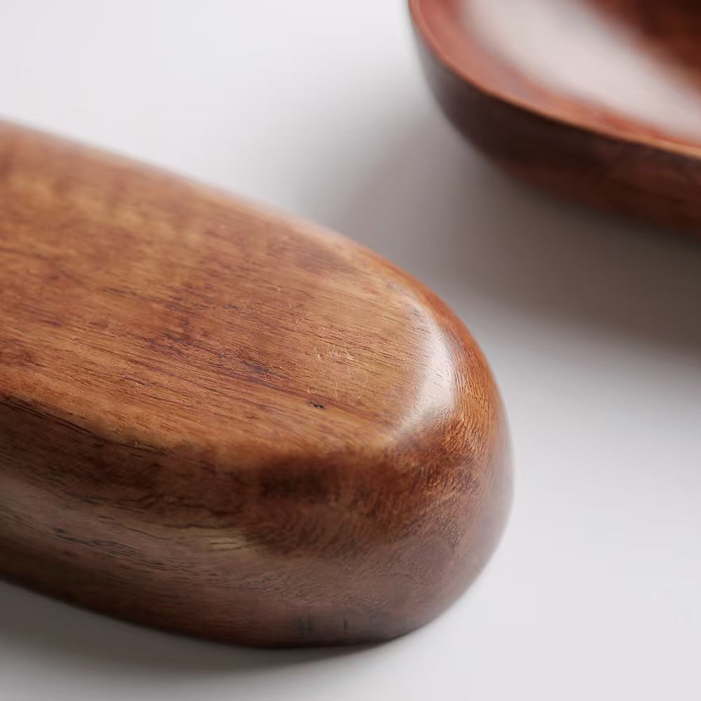 Japanese Style Wooden Boat Serving Tray