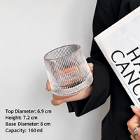 Clear Glass Espresso Cup Small Americano Coffee Drinking Tumbler