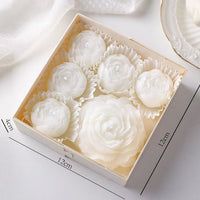Peony Flower Scented Candle Set