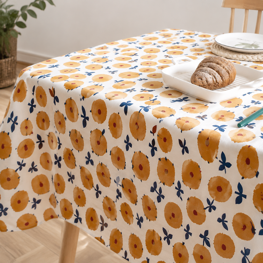 Cotton Tablecloth, Nordic Style Printed Dining Table Cover