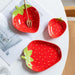Strawberry Ceramic Bowl and Plate Set