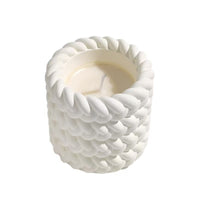 Handcrafted Jute Geometric Scented Candle