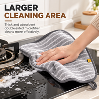 Absorbent Kitchen Cleaning Cloth with Hanging Loop