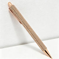 Bling Bling Rhinestone Retractable Ballpoint Pen – Luxury Metal Gift Pen for Office, School & Wedding