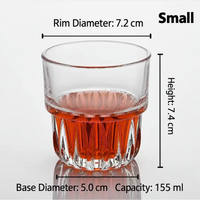 Vintage Fluted Espresso Glass for Iced Coffee and Cocktails