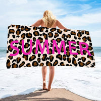 Portable Microfiber Quick Dry Beach Shawl Towel Absorbent Bath Wrap for Swimming Pool & Vacation