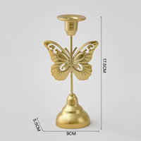 Romantic Butterfly Candleholder Decor, Iron Craft Home Accent