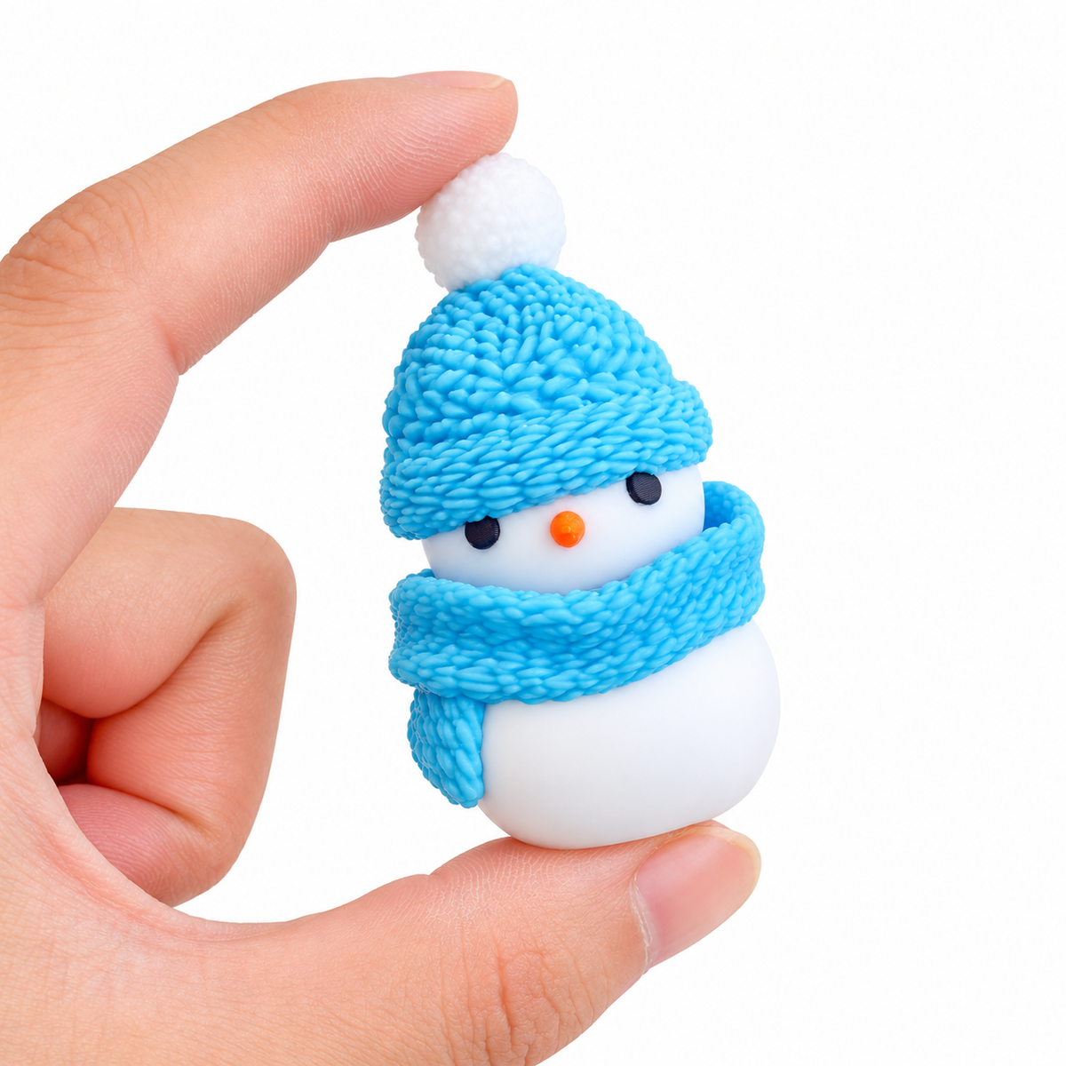 Christmas Snowman TPR Squishy Push Button Stress Relief Fidget Toy