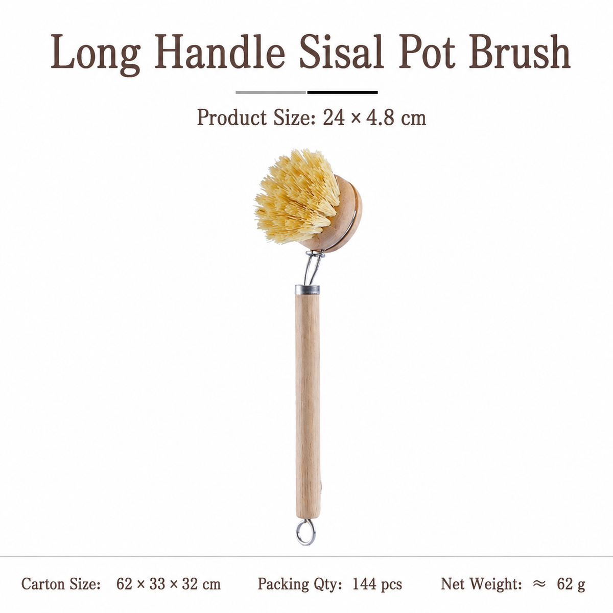 Long Handle Pot Brush