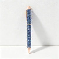 Bling Bling Rhinestone Retractable Ballpoint Pen – Luxury Metal Gift Pen for Office, School & Wedding