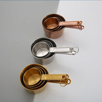 Stainless Steel Measuring Cups and Spoons Set