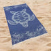 Oversized Ocean Turtle Print Beach Towel Rectangular Quick-Dry Absorbent Shawl Summer Beach Wrap Travel Blanket with Boho Tassel Trim