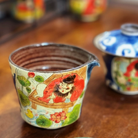 Zhong Kui Guardian Five-Color Gaiwan Set