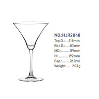 Decorative Stemmed Crystal Glass – Cocktail, Juice & Champagne Goblet
