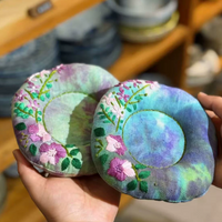 Floral Nest Embroidered Tea Coaster