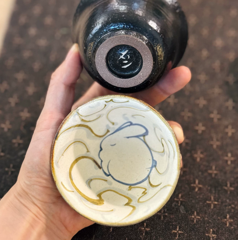 Silver Shadow Black Glaze Gaiwan
