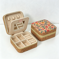 Patterned Travel Jewelry Case – Stackable Organizer for Necklaces & Accessories