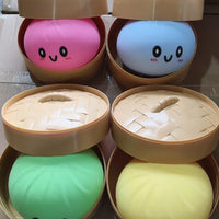 Smiley Bao Bun Squishy Toy – Jumbo Slow Rising Stress Relief Toy