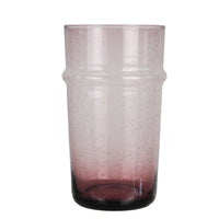 Rose Colored Hand Blown Glass Tumbler – Luxury Soda Lime Glass Cup with Custom Logo Option
