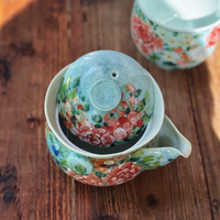 Autumn Canvas Handcrafted Treasure Teapot