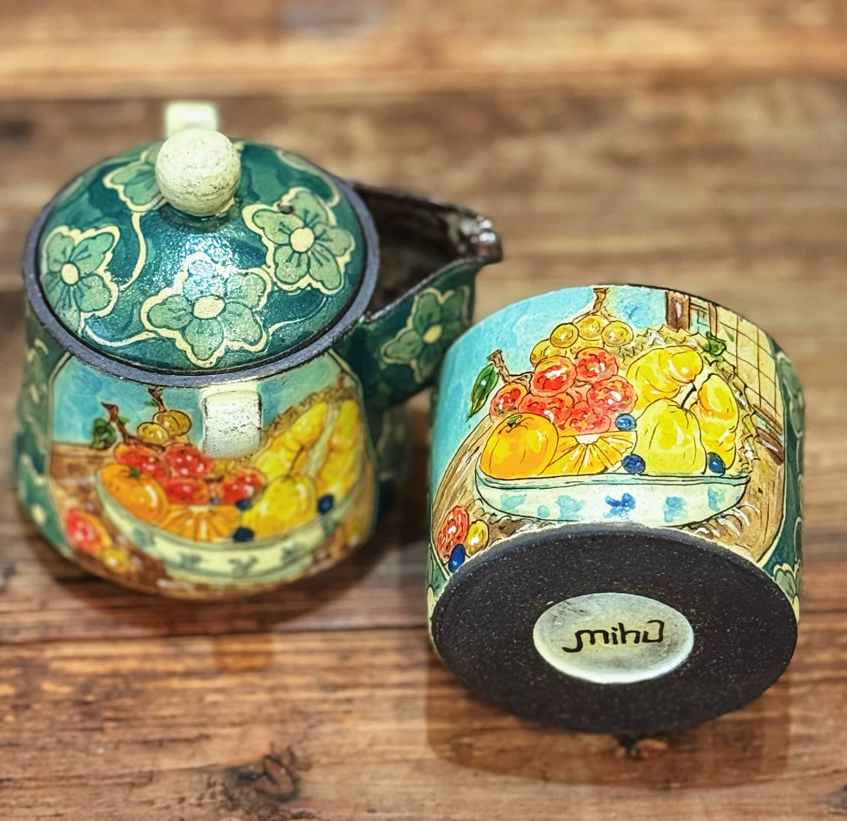 Golden Durian Treasure Pot Tea Set