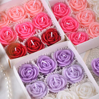 Handmade Mini Rose Flower Scented Candle Set