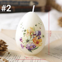 Easter Egg Scented Candle with Animal Print