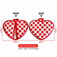 Thick Heart-Shaped Heat Resistant Pot Holder, Double-Layer Cotton Insulated Oven Mitt