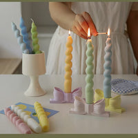 Spiral Twist Decorative Taper Candle
