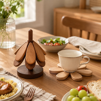 Wooden Tree Trivet – 2-in-1 Foldable Pot Holder & Table Decor