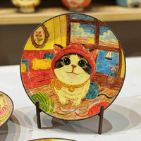 Misty Garden Cat Blossom Tea Tray
