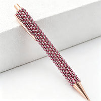 Bling Rhinestone Ballpoint Pen – Retractable Metal Gift Pen for Office, School & Wedding