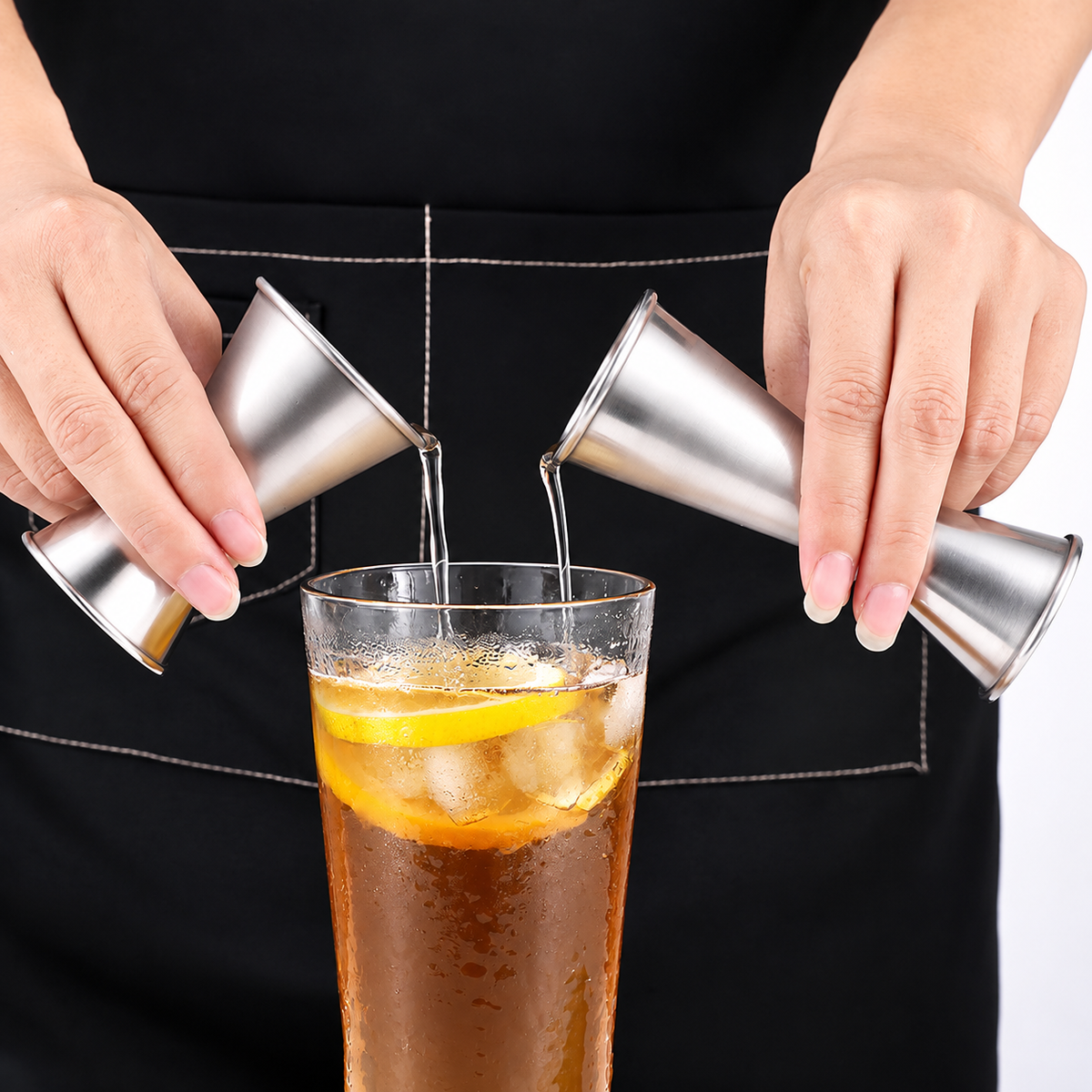 304 Stainless Steel Double Sided Cocktail Jigger Measuring Cup