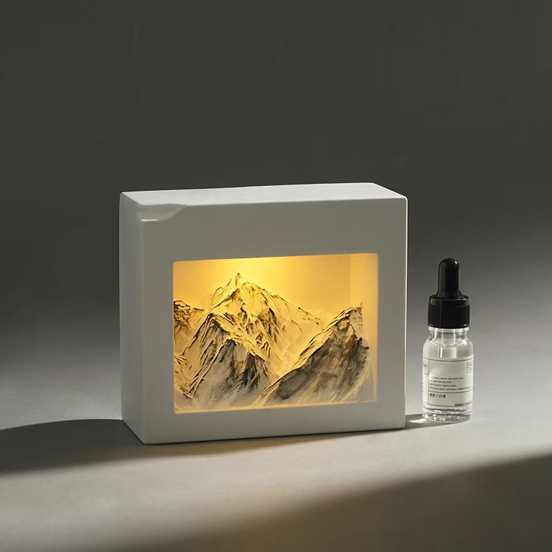 Square Mountain Aroma Diffuser Stone Set