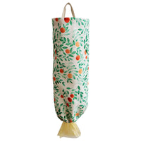 Waterproof Printed Plastic Bag Holder, Hanging Kitchen Storage Organizer Bag